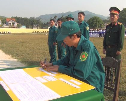 Huyện Bắc Trà My long trọng tổ chức “Lễ ra quân huấn luyện năm 2014”.
