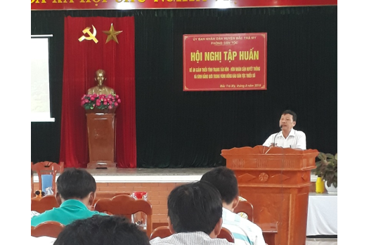 Tập huấn bồi dưỡng kiến thức, nâng cao năng lực và triển khai thực hiện chính sách, pháp luật về: Giảm thiểu tình trạng tảo hôn & HN CHT - Bình đẳng giới