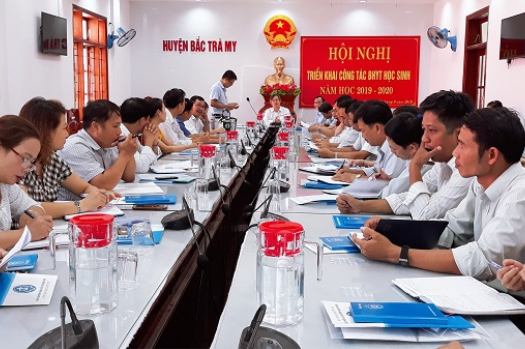 UBND huyện Bắc Trà My tổng kết công tác BHYT học sinh năm học 2018 – 2019 và chỉ đạo thực hiện BHYT học sinh năm học 2019-2020
