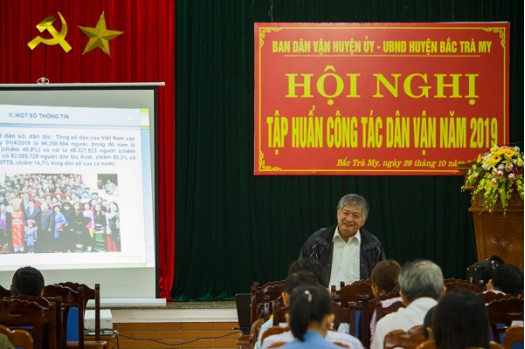 Bắc Trà My tổ chức Hội nghị tập huấn nghiệp vụ về công tác Dân vận của các cơ quan Nhà nước trên địa bàn huyện