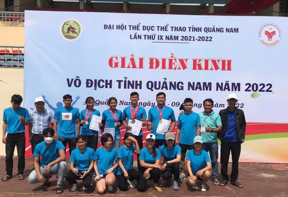 Bắc Trà My giành 5 huy chương Bạc giải Điền kinh vô địch tỉnh Quảng Nam năm 2022