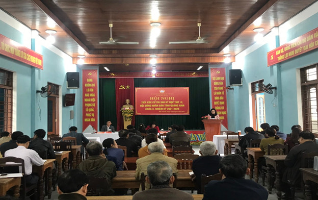 Hội nghị tiếp xúc cử tri sau kỳ họp thứ 12 HĐND tỉnh Quảng Nam khóa X, nhiệm kỳ 2021-2026